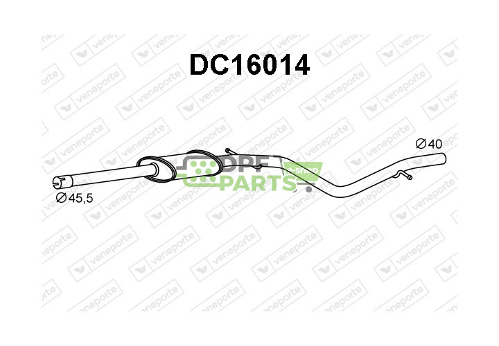Tłumik DACIA - 6001549414  