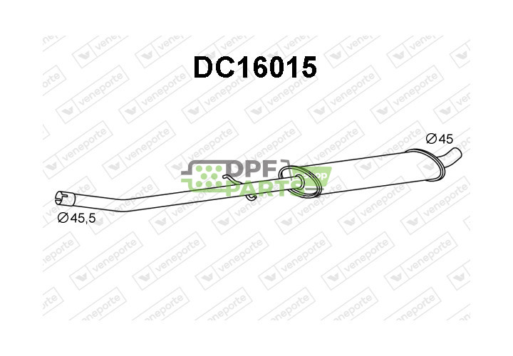 Tłumik RENAULT - 200101180R  