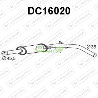 Tłumik DACIA / RENAULT - 200101018R 200104727R 200106392R