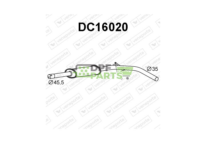 Tłumik DACIA / RENAULT - 200101018R 200104727R 200106392R