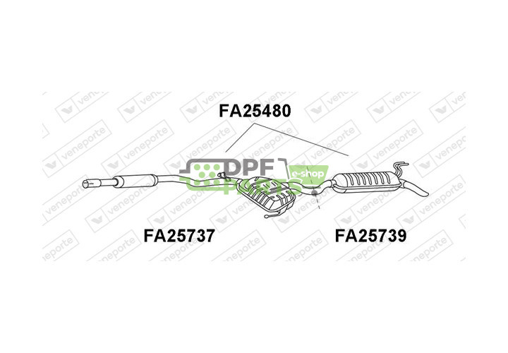 Tłumik FIAT - 46536632 71765097 