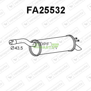 Tłumik FIAT - 46831132 46843507 51715089