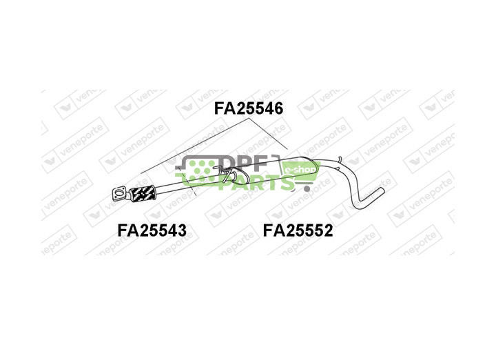 Tłumik FIAT - 46822192 71765072 