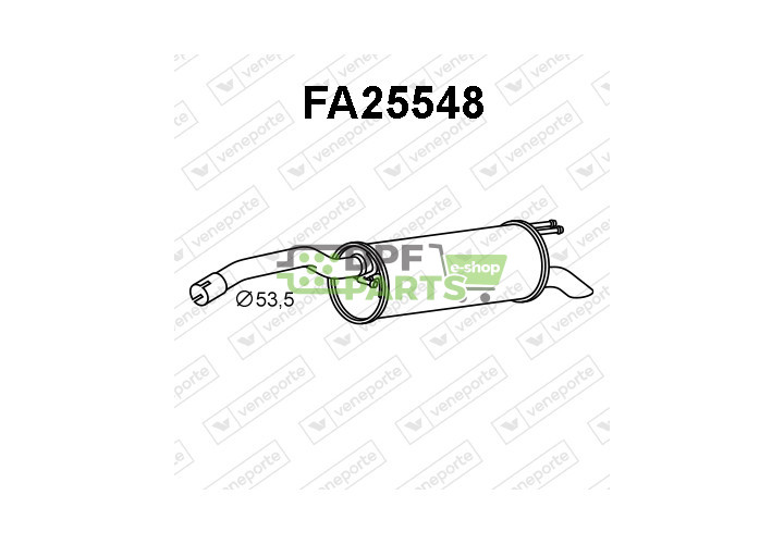 Tlumič FIAT / LANCIA - 46805967 46832157 51773981