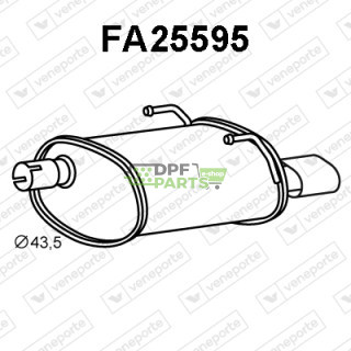 Tlumič FIAT / FORD - 1796260 51873784 51893072