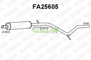 Tłumik FIAT - 46455926 46455932 46544111