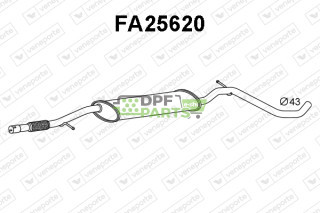 Tlumič FIAT - 51879750 51931445 51958467