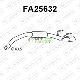 Tłumik FIAT - 51893071 51893886 51901340