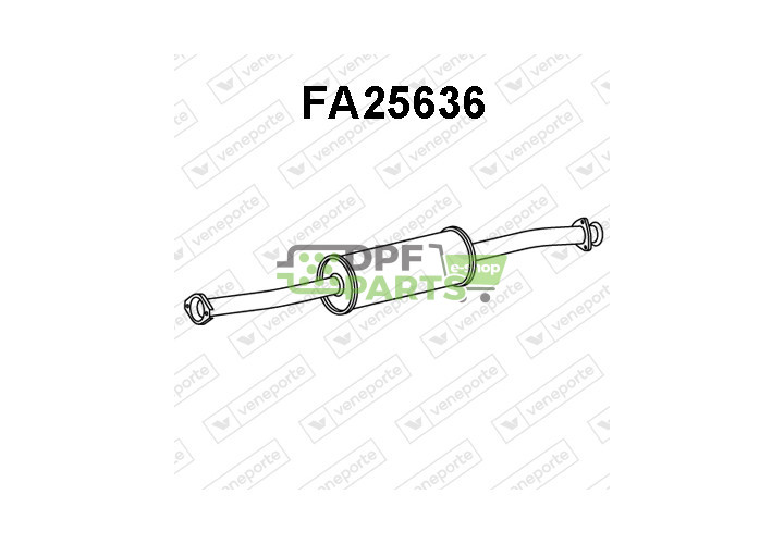 Tlumič CITROËN / FIAT / PEUGEOT - 1316621080 1705W5 1705W6