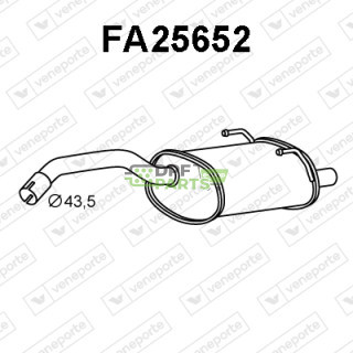 Tłumik FIAT / FORD - 1557723 1692911 51783688