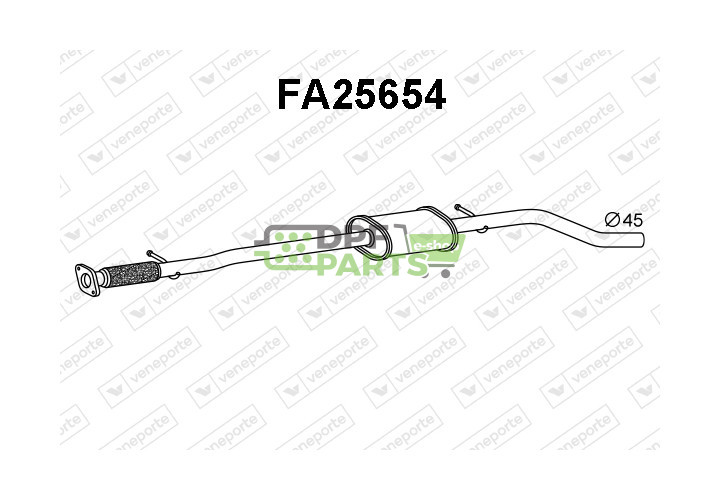 Tłumik FIAT - 55191320 55198693 