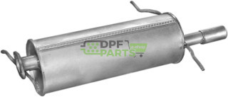 Koncový tlumič výfuku Mazda 626 83-87 2.0i/2.0D SDN/HB/Coupe, Polmo 12.01 A, OE F601-40-100D F601-40-100E FE01-40-100 FE01-40-10