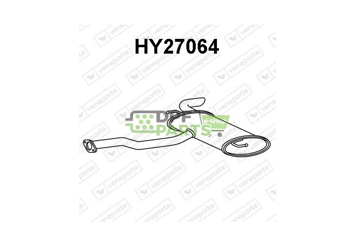 Tłumik HYUNDAI / KIA - 287002Y700 287003U700 