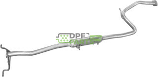 Střední tlumič výfuku Mazda 121 87-90 1.3, Polmo 12.10 A, OE B306-40-600A KK10440600 KK10440600A KK15340600C