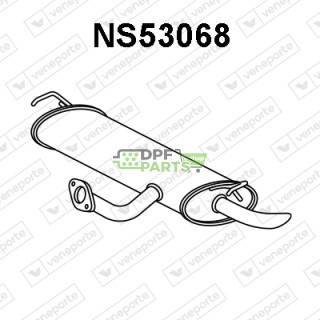 Tłumik NISSAN / RENAULT - 201001454R 201004EA3A 201004EA5A