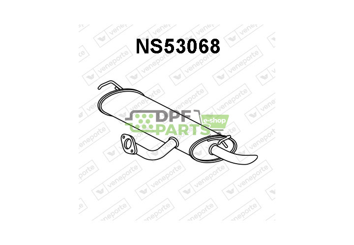 Tłumik NISSAN / RENAULT - 201001454R 201004EA3A 201004EA5A