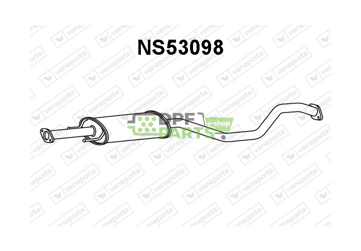 Tłumik NISSAN - 203001KA0A 203001KX0A 