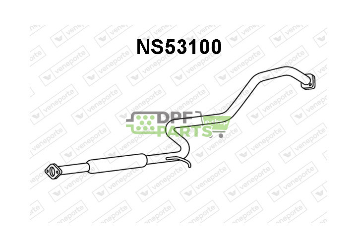 Tłumik NISSAN - 203003J300 203003J300KE 203003J360
