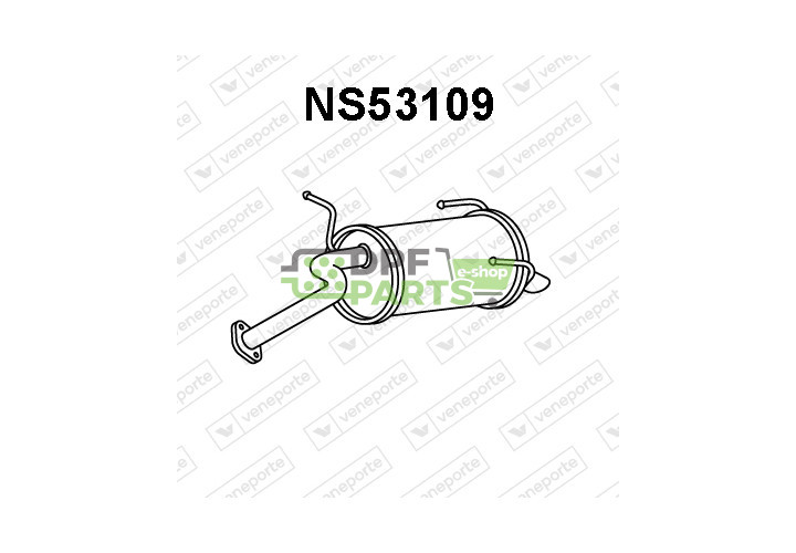Tlumič NISSAN - 201001F500 201001F501 201001F501KE