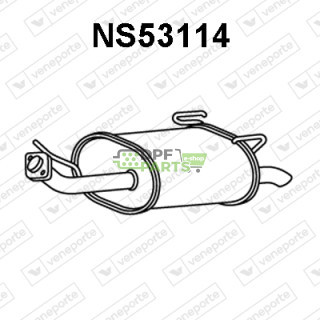 Tlumič NISSAN - 201003J300 201003J300KE 201009F700