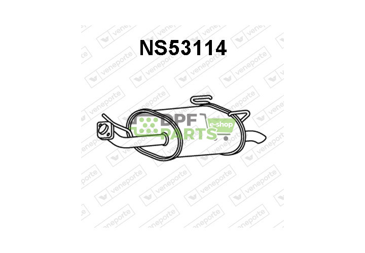 Tlumič NISSAN - 201003J300 201003J300KE 201009F700