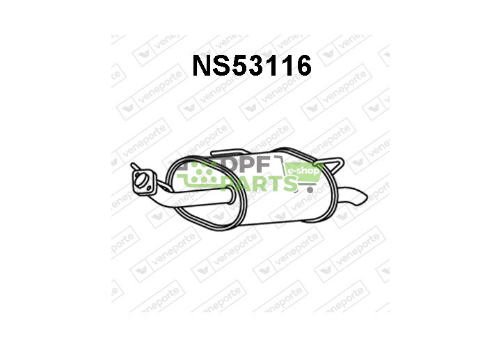 Tłumik NISSAN - 201008F800 201008F800KE 201009F710