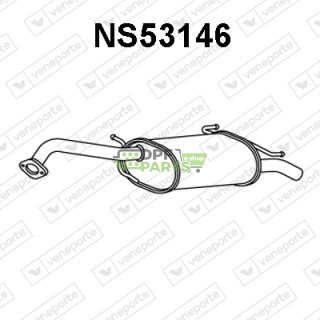 Tłumik NISSAN - 2010070J00 2010070J00KE 2010076J00