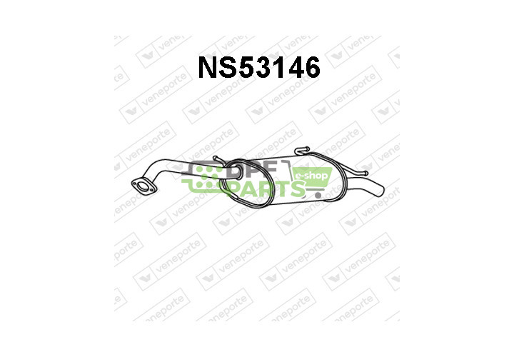 Tłumik NISSAN - 2010070J00 2010070J00KE 2010076J00