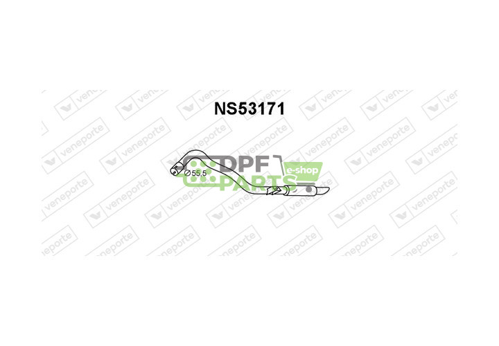 Tlumič NISSAN - 200507F600 200507F652 
