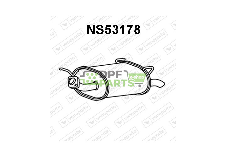 Tlumič NISSAN - 201003J400 201003J400KE 201006F500