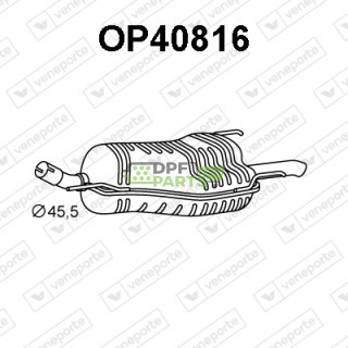 Tlumič OPEL / VAUXHALL - 13141033 13142089 13158591