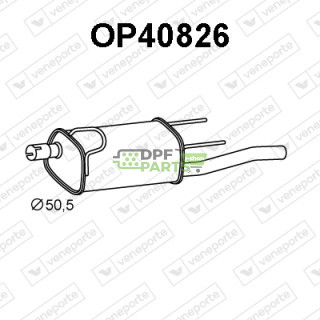 Tłumik OPEL - 13107612 5852449 