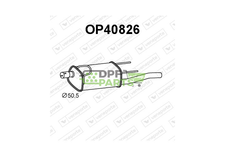 Tlumič OPEL - 13107612 5852449 