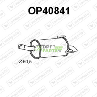 Tłumik OPEL / VAUXHALL - 13149475 13150386 5852306