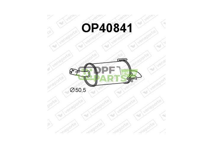 Tlumič OPEL / VAUXHALL - 13149475 13150386 5852306