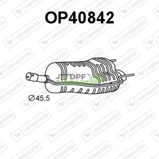 Tlumič OPEL / VAUXHALL - 13136983 5852301 