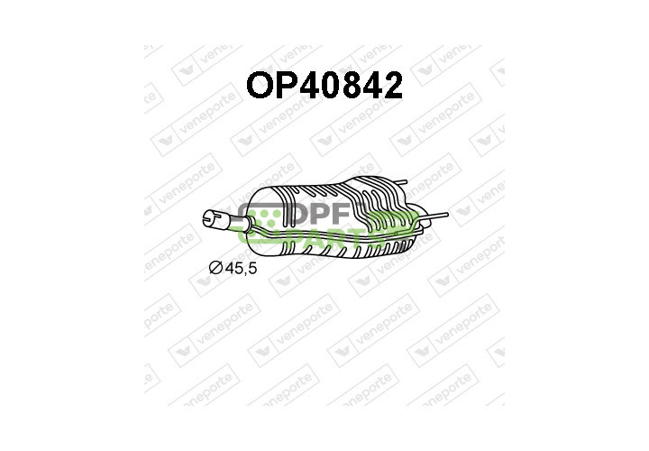 Tlumič OPEL / VAUXHALL - 13136983 5852301 