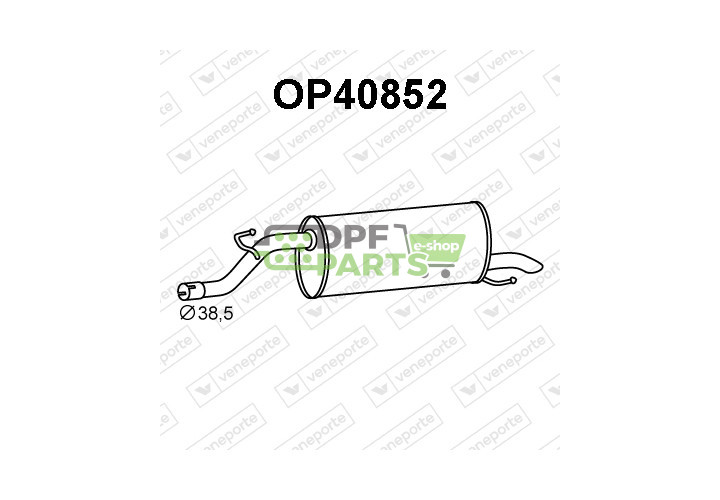 Tłumik OPEL / VAUXHALL - 13220780 5852679 