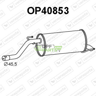 Tłumik OPEL / VAUXHALL - 13220777 13263391 5852676