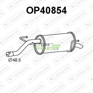 Tłumik OPEL / VAUXHALL - 55702051 55702052 5852689