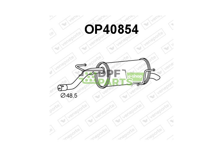 Tlumič OPEL / VAUXHALL - 55702051 55702052 5852689