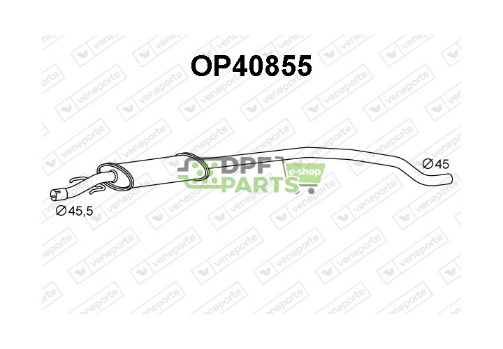 Tłumik OPEL / VAUXHALL - 13220793 5852595