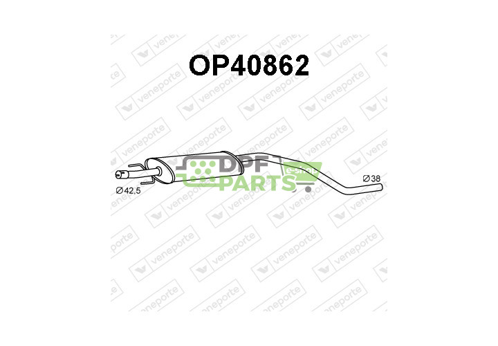 Tłumik OPEL / VAUXHALL - 13220794 5852596