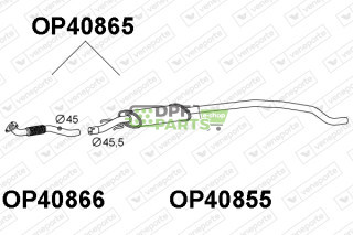Tłumik OPEL / VAUXHALL - 13220793 13263398 5852595