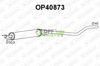 Tłumik OPEL / VAUXHALL - 13115644 13115645 13244455