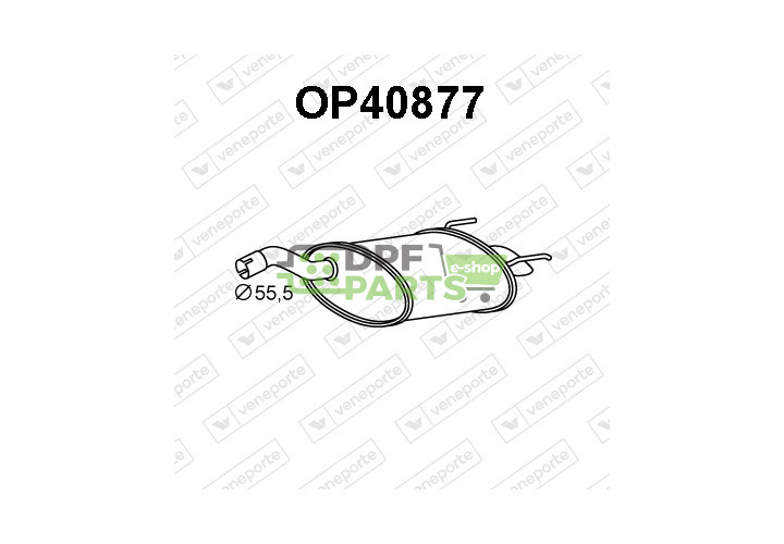 Tlumič FIAT / OPEL / VAUXHALL - 13145320 24422037 51801589