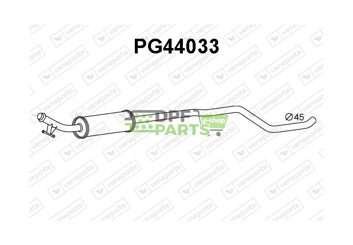 Tłumik PEUGEOT - 1609041280  