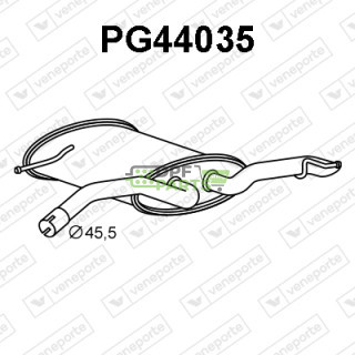 Tłumik PEUGEOT - 1609041380  