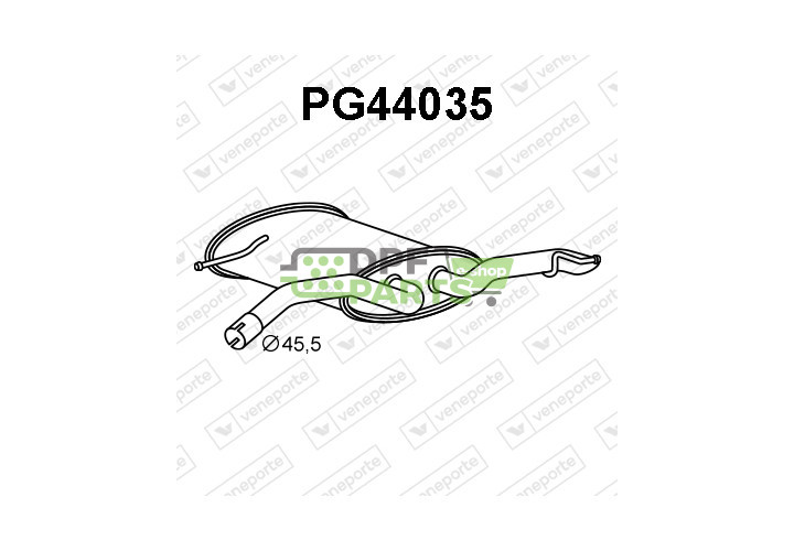 Tłumik PEUGEOT - 1609041380  