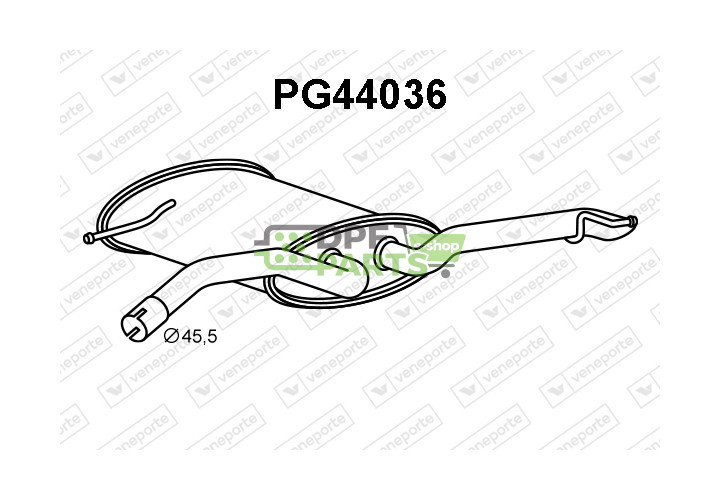 Tłumik PEUGEOT - 1609042680  